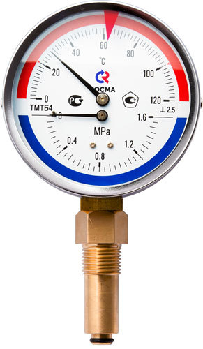 Термоманометр ТМТБ-3 радиальный 